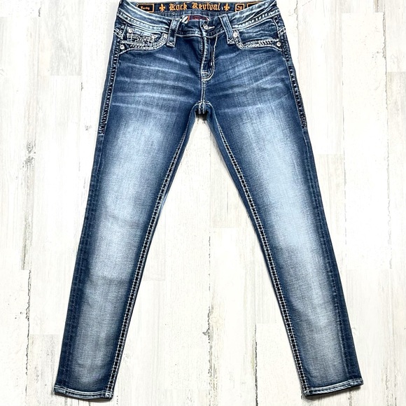 Rock Revival Barby Ankle Skinny Jean’s. Size 28 - Picture 2 of 7